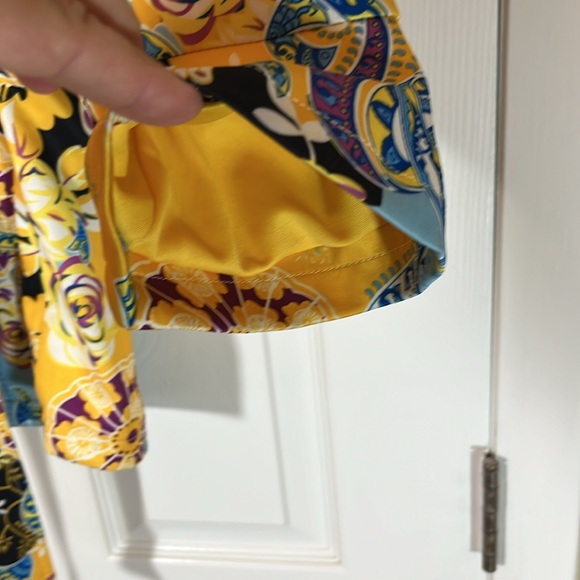 Dygarni jacket crop hoodie art to wear ruffle sleeve multicolor paisley boho S - Picture 5 of 16